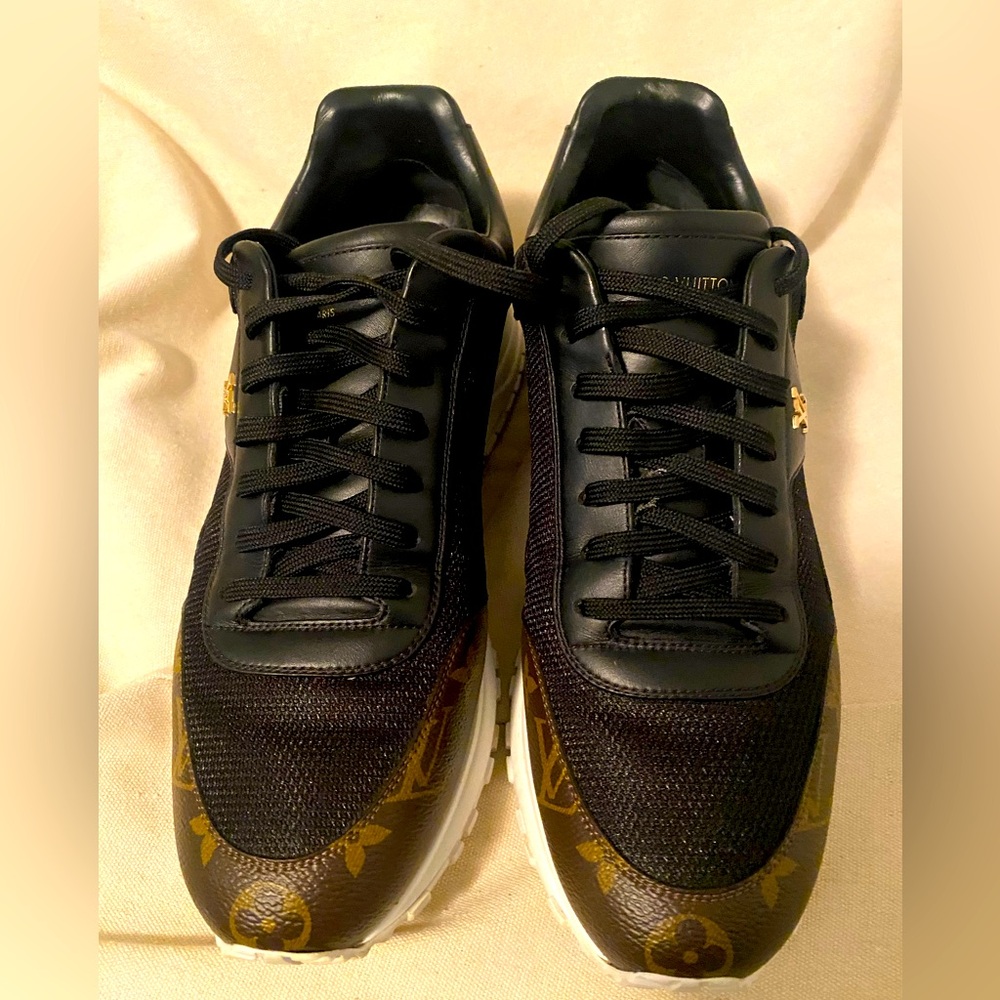 Louis Vuitton brown and black sneakers